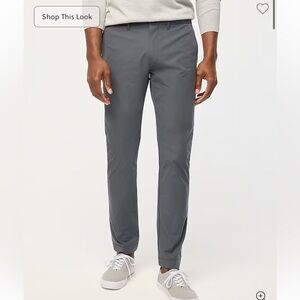 J crew tarnished metal Slim-fit tech chino pant